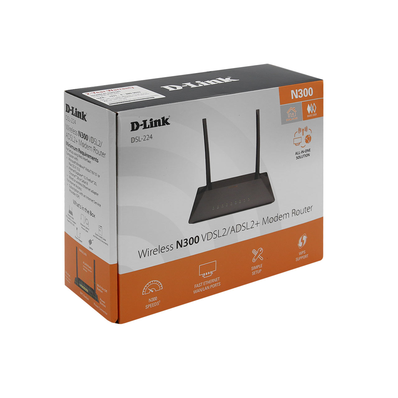 مودم روتر ADSL2 Plus و VDSL2 دی لینک مدل DSL-224 - Image 3